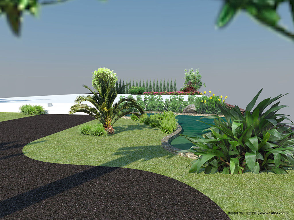 南京江宁某别墅景观绿化工程 项目示意